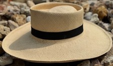 Chapéu Panamá Plantation aba larga sem marca, tamanho 7, aba de 4", coroa de 5" comprar usado  Enviando para Brazil