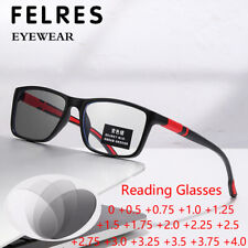 Gafas de sol cuadradas anti luz azul fotocromáticas deportivas para lectura para hombre   segunda mano  Embacar hacia Mexico