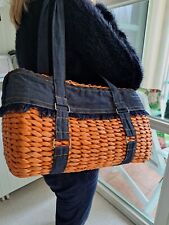 Jeans korbgeflecht tasche gebraucht kaufen  Berlin