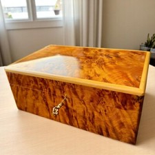 Organizador de caixa de madeira de luxo com chave caixa de lembrança caixa de presente decoração de luxo comprar usado  Enviando para Brazil