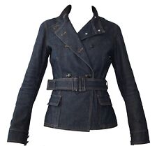 Veste denim ceinturée d'occasion  Asnières-sur-Seine