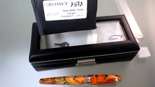 Używany, ROMET Asia Pióro wieczne TANGERINE #4006 z Bexley 14K Gold Nib Point Display Box na sprzedaż  Wysyłka do Poland