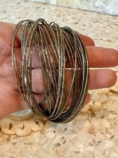Pulseira com pulseiras em tom de bronze dourado 40 boho chique Y2K vintage intertravamento conectado  comprar usado  Enviando para Brazil