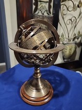 Globe zodiac engraved for sale  Easley