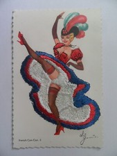 Embroidered silk postcard for sale  UK