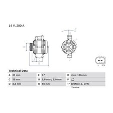 Cashback bosch alternator for sale  BIRMINGHAM