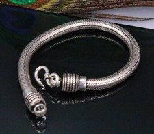 Usado, Pulseira de corrente de cobra personalizada prata esterlina 925 joias tribais sbr199 comprar usado  Enviando para Brazil