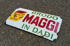 Insegna smaltata brodo usato  Roma