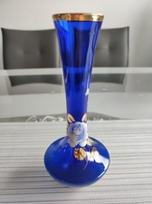Glas vase blau gebraucht kaufen  Klosterlechfeld