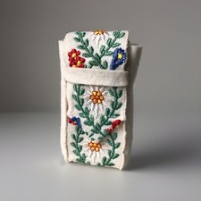 Vintage embroidered pouch for sale  Astoria