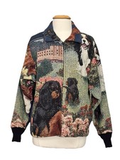 Usado, Jaqueta de tapeçaria feminina Cavalier King Charles Spaniel pequena/média zíper frontal raça de cachorro comprar usado  Enviando para Brazil