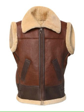 Colete Shearling Cockpit Jaqueta Piloto B3 Jaqueta Bombardeiro Colete Militar Bombardeiro Pesado comprar usado  Enviando para Brazil