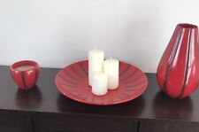 Red vase plate for sale  CHORLEY