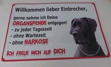 Blechschild hund willkommen gebraucht kaufen  Salzgitter
