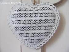Coeur métal blanc d'occasion  Auzances