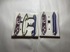 Prancha de surf havaiana interruptor de luz tampa de tomada feita nos EUA CV Reeve azulejo, usado comprar usado Prancha de surf havaiana interruptor de luz tampa de tomada feita nos EUA CV Reeve azulejo, usado comprar usado  Enviando para Brazil