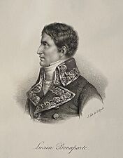 Litografía de Lucien Bonaparte (1775-1840) de 1836 Imperio Napoleón Francia segunda mano  Embacar hacia Argentina