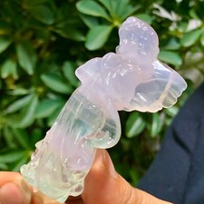 Używany, 81G Naturalny fluoryt rzeźbienie anioł kwarc kryształ prezent leczniczy na sprzedaż  Wysyłka do Poland