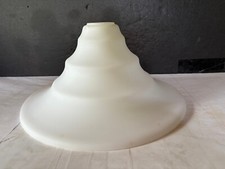 White glass torchiere for sale  White Lake