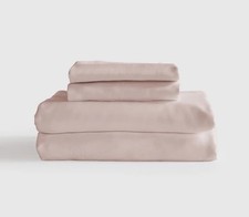 Conjunto de lençóis de bambu orgânico marmelo tamanho queen blush rosa novo sem etiquetas caixa aberta 4 peças, usado comprar usado  Enviando para Brazil