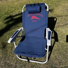 Mochila Tommy Bahama cadeira de praia dobrável azul com refrigerador ótima qualidade comprar usado  Enviando para Brazil