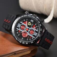 Usado, Novo Relógio Masculino Fórmula 1 Scuderia Ferrari 44mm Luxo Cronógrafo Vermelho Silicone comprar usado  Enviando para Brazil