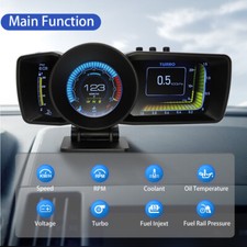 Auto Head-Up Display HUD OBD + GPS Tachometer Alarm Umgebungs Licht comprar usado  Enviando para Brazil