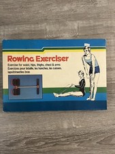 Vintage Spring Action Rower Exerciser Compact Pull Up Máquina de Remo comprar usado  Enviando para Brazil