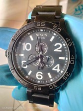 Relógio de quartzo masculino Nixon preto 51-30 cronógrafo 51 mm 7,5" US$ 500 comprar usado  Enviando para Brazil