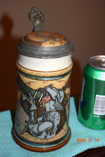 Antique mettlach etched for sale  Pittsburgh