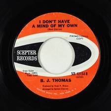 Northern Soul 45 - B.J. Thomas - I Don't Have A Mind Of My Own - Scepter, usado comprar usado  Enviando para Brazil