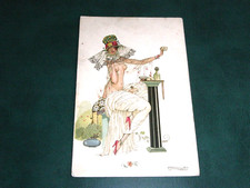CARTÃO POSTAL ORIGINAL BRUNELLESCHI ASSINADO ART NOUVEAU GLAMOUR NUDE ARRISCADO, VOILETTE. comprar usado  Enviando para Brazil