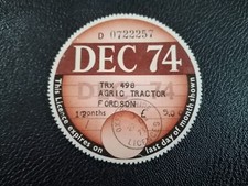 Collectable tax disc for sale Collectable tax disc for sale  PETERBOROUGH