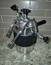 Raro Vintage T.C.I. Cafetera espresso italiana Milano con espumador de leche segunda mano  Embacar hacia Mexico