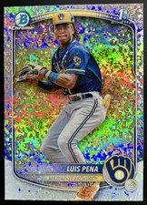 2025 Bowman Luis Pena 1º Cromo Mini Refrator Diamante SP Brewers, usado comprar usado  Enviando para Brazil