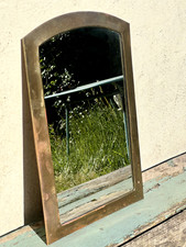 Vintage brass mirror d'occasion  Expédié en Belgium