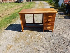 Oak wood desk d'occasion  Expédié en Belgium
