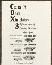 1974 cox camping for sale  Thomaston