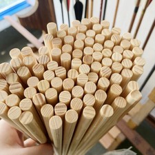 50X eixos de madeira de pinho e flecha de caça 9mm 40-55lbs flechas de madeira prática interna comprar usado  Enviando para Brazil