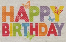 Geschenkkarte happy birthday gebraucht kaufen  Köln