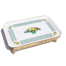 Vintage melamine serving d'occasion  Expédié en Belgium