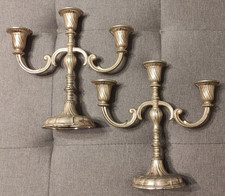 Coppia candelabri metallo usato  Roma
