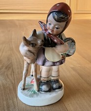 Porzellanfigur mädchen reh gebraucht kaufen  Würzburg