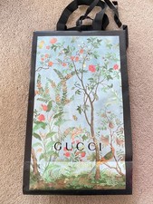 Autêntica sacola de compras Gucci sacola de presente sacola de papel sacolas de luxo embalagem vazia, usado comprar usado  Enviando para Brazil