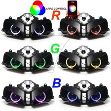 Usado, Conjunto de anéis de olhos de anjo RGB personalizado farol HID para Honda CBR600RR 2003-2006 comprar usado  Enviando para Brazil