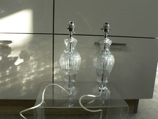 Cut glass lamp for sale  WORTHING