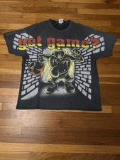 Camiseta Vintage Looney Tunes Tazmanian Devil Anos 90 "Got Game?" AOP tamanho XL, usado comprar usado  Enviando para Brazil