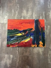 Tableau signé huile d'occasion  France