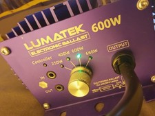 Lumatek 600w dimmable for sale  MORECAMBE