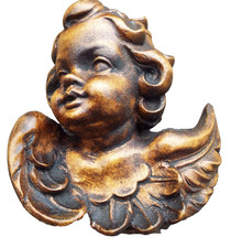 Carved oak cherub for sale  EXETER